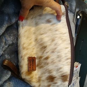 American Darling cowhide cosmetics bag